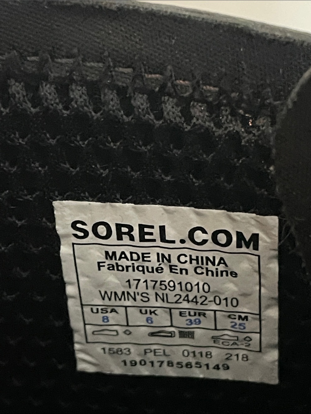 Sorel Black Lace-Up Rain Boots - Picture 7 of 8